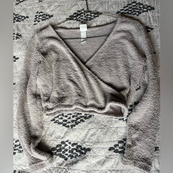 Cozy Wrap Sweater in Light beige - Picture 2 of 10